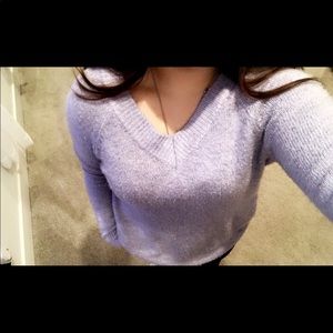 Purple sweater!